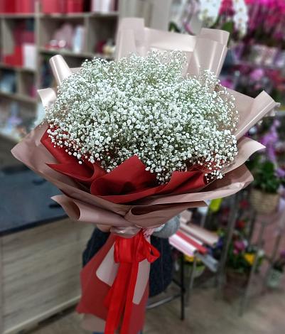 Букет цветов из: Гипсофила в Нижнее Мячково
