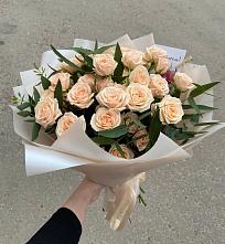 Букет Кремовые розы Латте в Нижнее Мячково