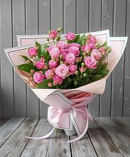 Букет Розовый кустик в Нижнее Мячково