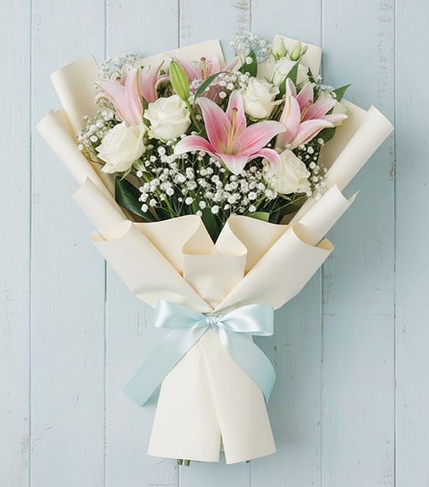 Букет цветов из: Лилии в Нижнее Мячково