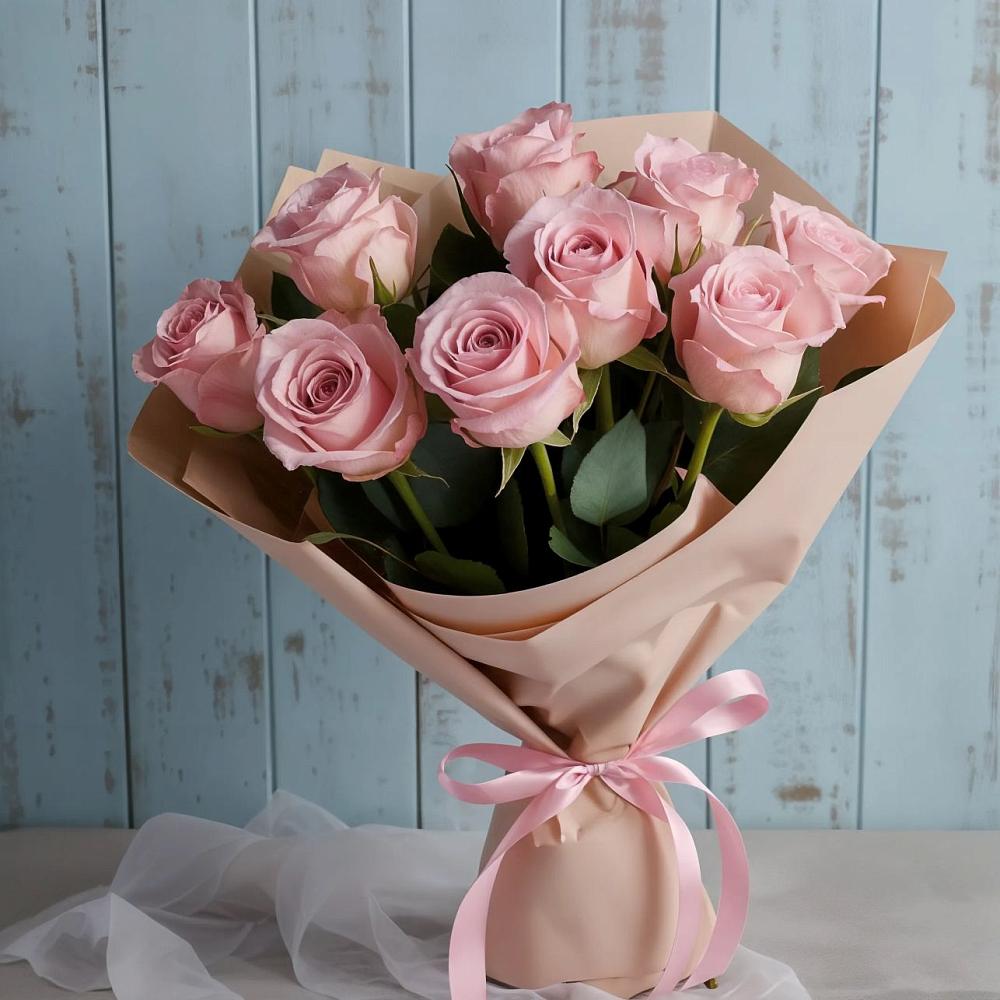 Букет цветов из: Розы в Нижнее Мячково