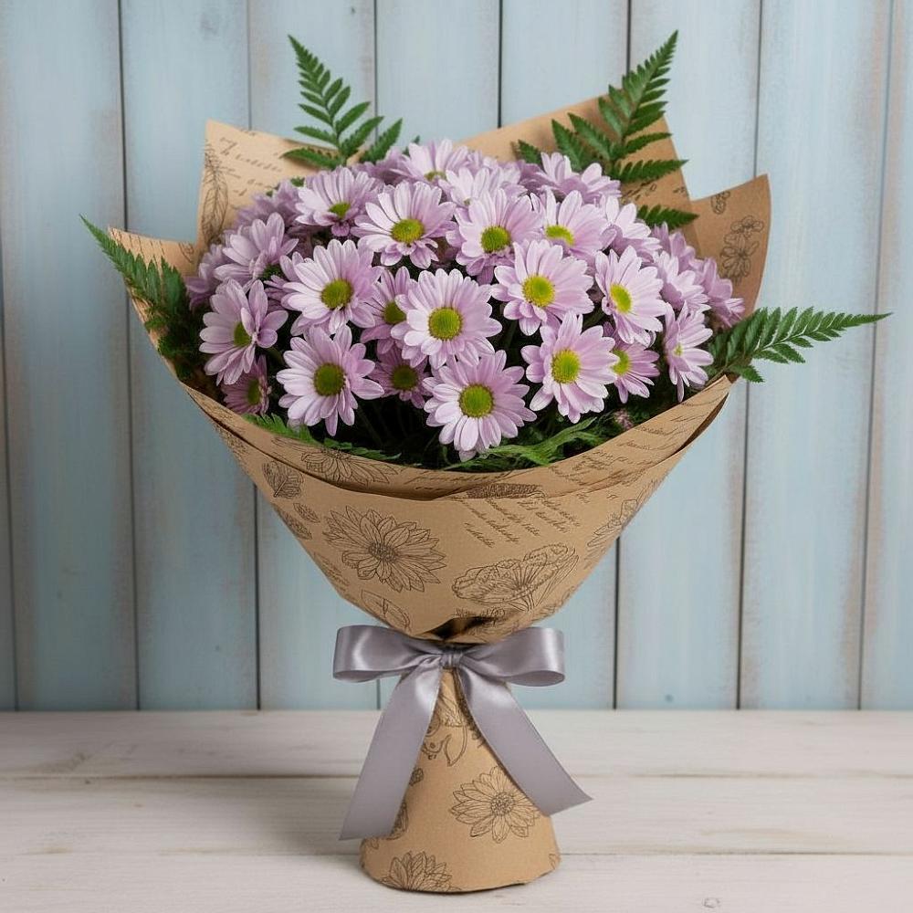 Букет цветов из: Хризантемы в Нижнее Мячково