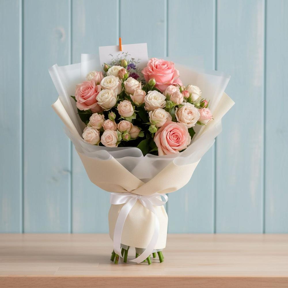 Букет цветов из: Розы в Нижнее Мячково