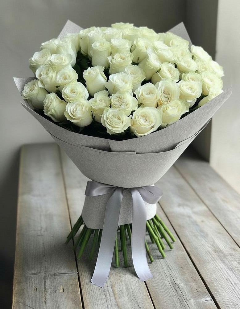 Букет 35 Белых роз в Нижнее Мячково
