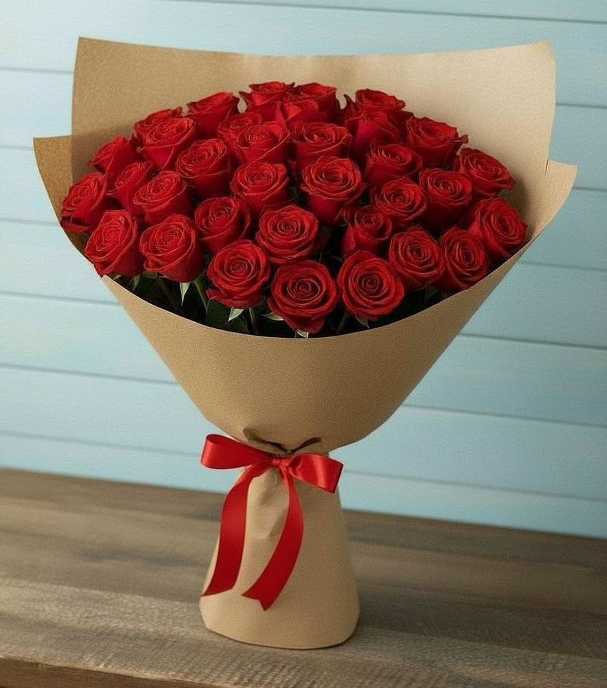Букет Красные розы Милано в Нижнее Мячково
