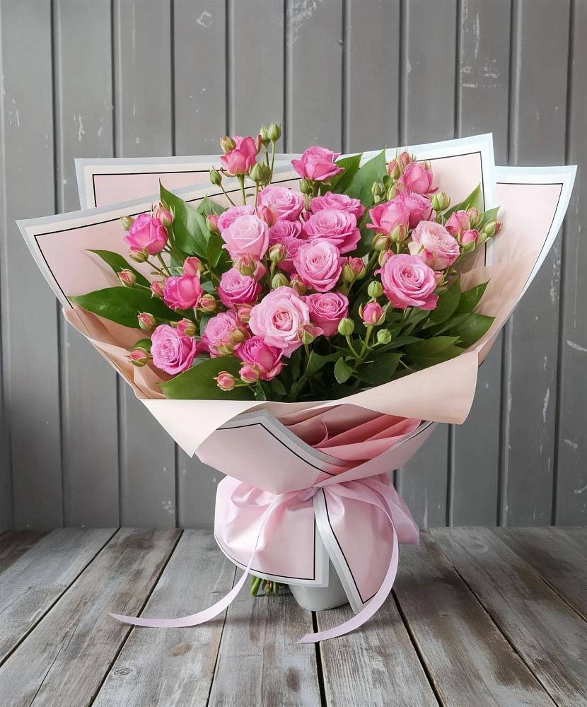 Букет Розовый кустик в Нижнее Мячково