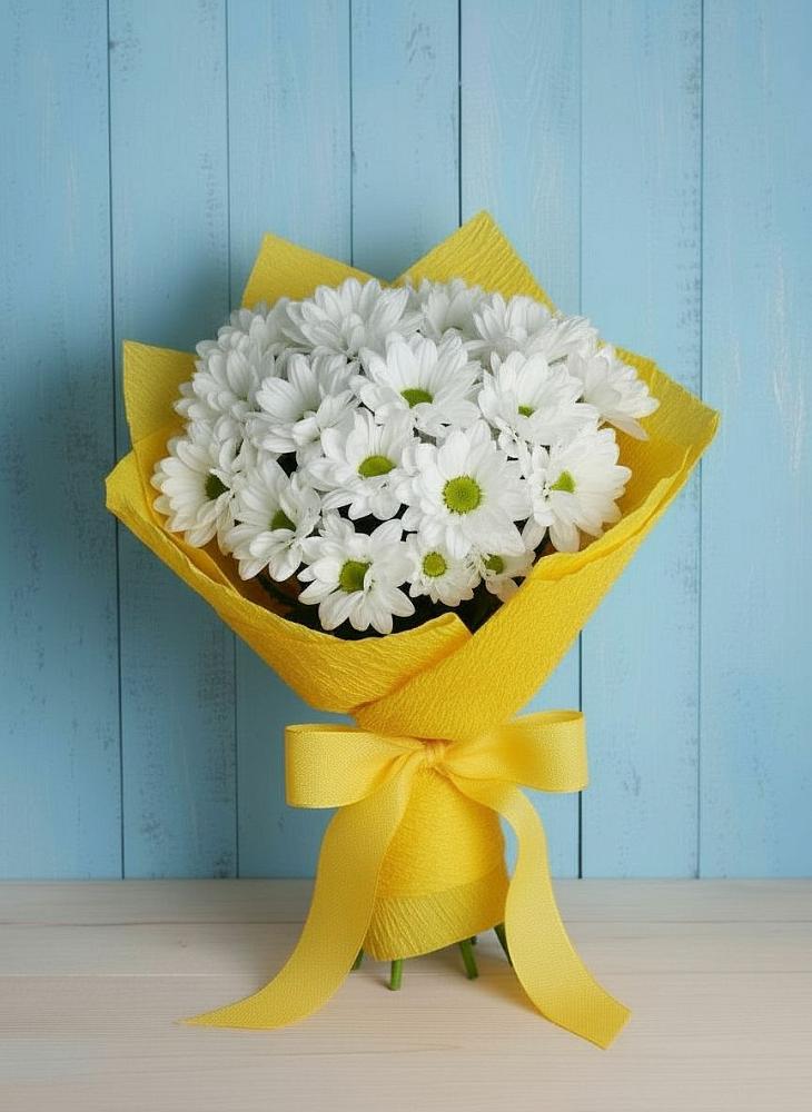 Букет цветов из: Хризантемы в Нижнее Мячково