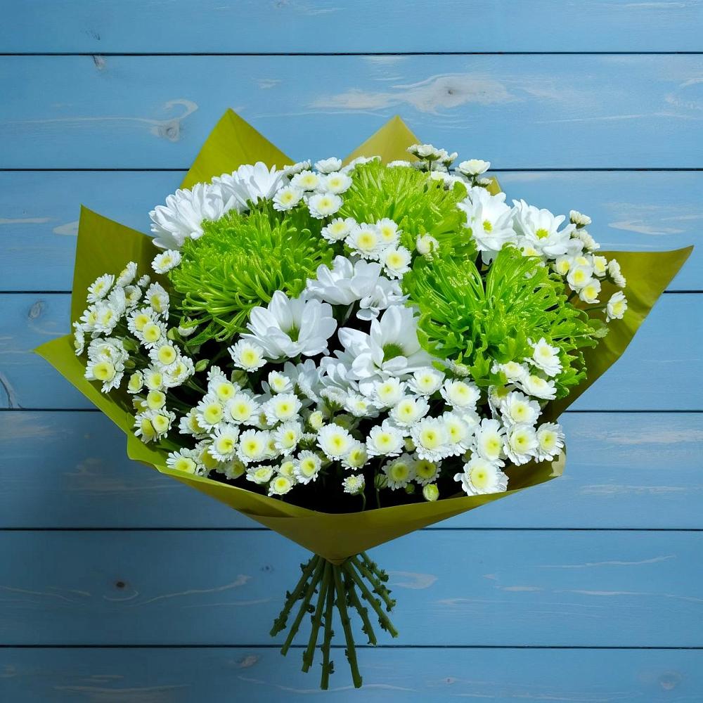 Букет цветов из: Хризантемы в Нижнее Мячково