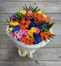 Букет цветов из:  Розы и Хризантемы в Нижнее Мячково