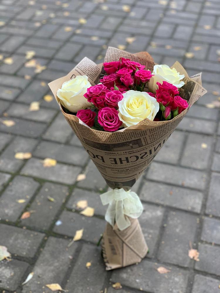 Букет цветов из: Розы в Нижнее Мячково