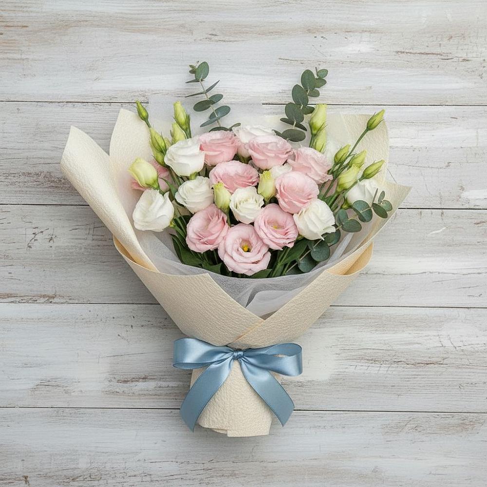 Букет цветов из: Лизиантусы в Нижнее Мячково